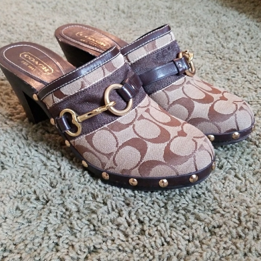 Authentic Coach clogs